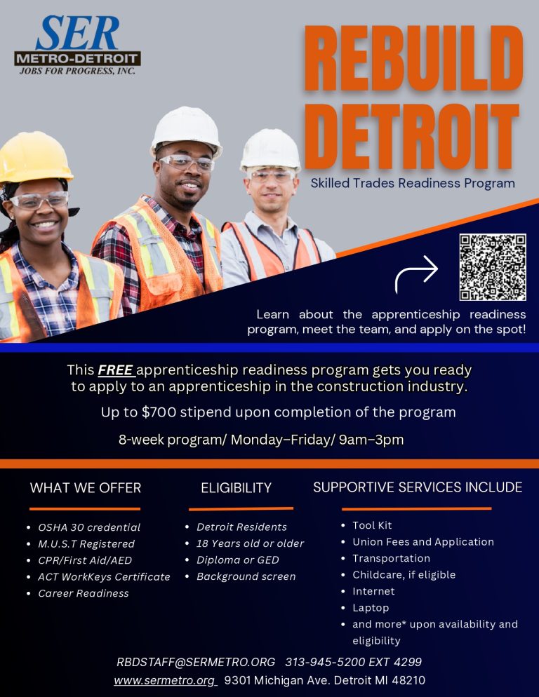 ReBuild Detroit – A SER Skilled – SER Metro-Detroit